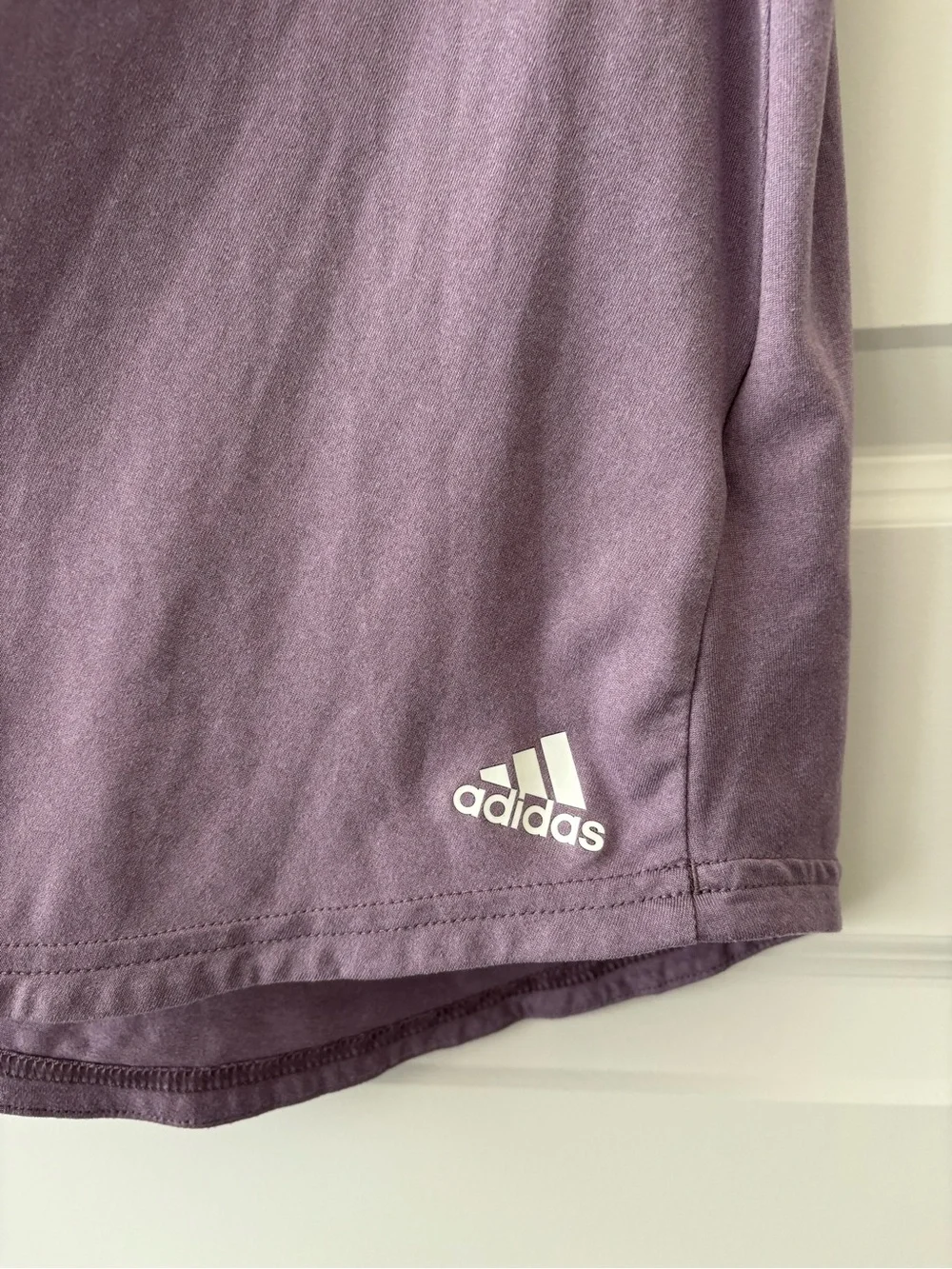 Adidas Lavender Purple Racerback Athletic Tank Top with Striped Straps Size XS